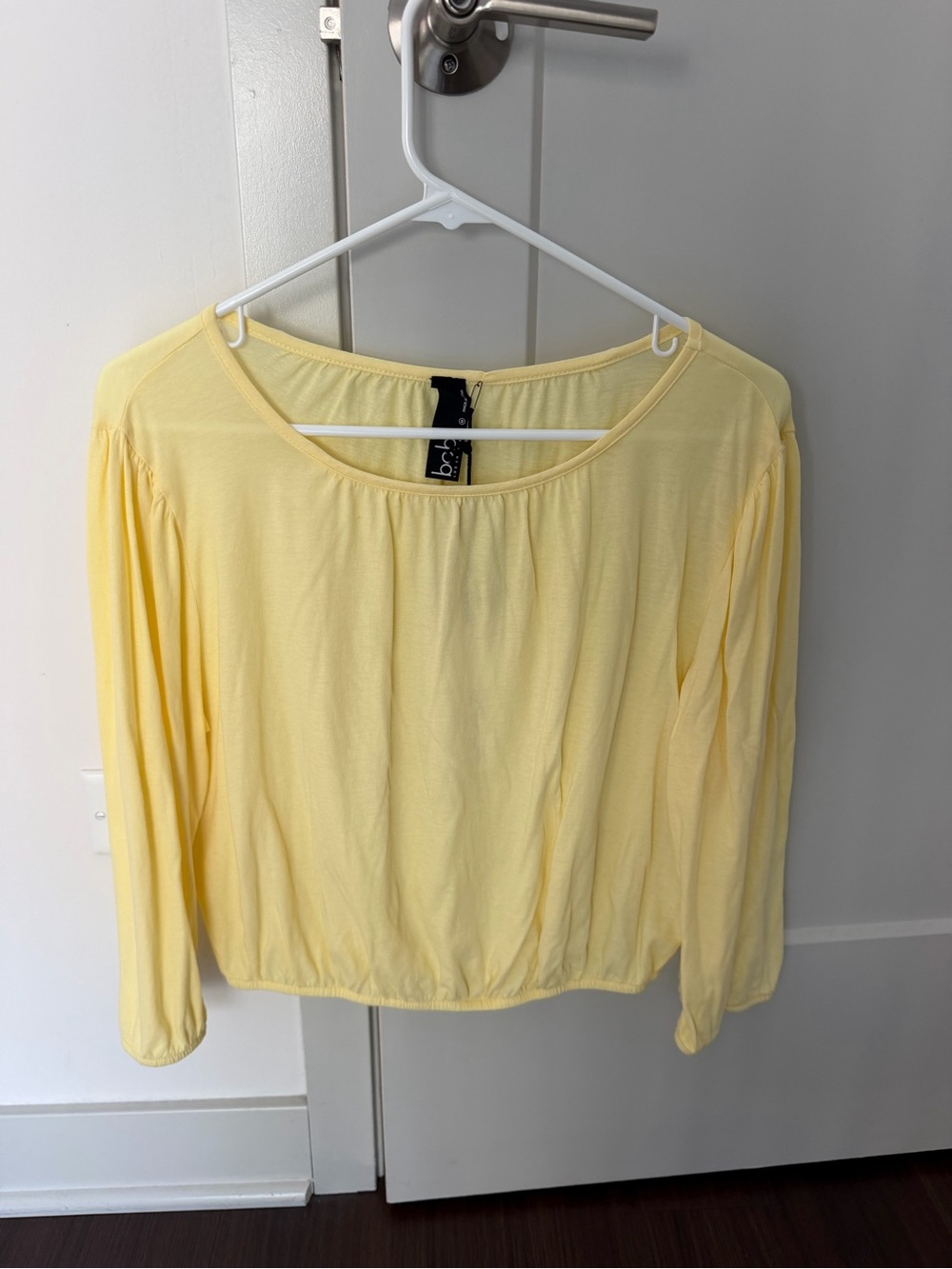 bobi Pale Yellow Long Sleeve Top